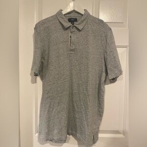 1901 grey men’s polo collared tshirt- XL